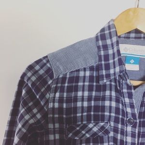 💙Columbia Plaid Long Sleeve Button Down Shirt💙
